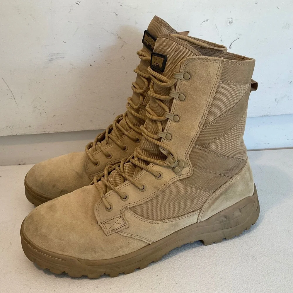 Magnum Amazon 4 Desert Tactical Boots Tan Suede Military Mens 13 5468